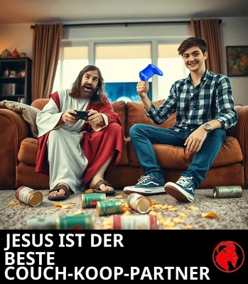 JESUS IST DER BESTE COUCH-KOOP-PARTNER
