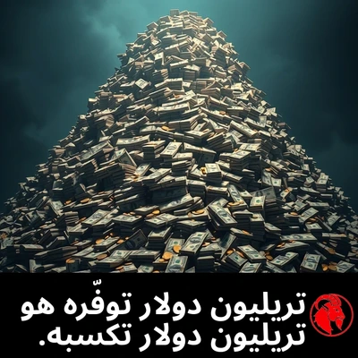 جبلٌ شاهقٌ من المال يمتدّ صاعدًا إلى سماءٍ عاصفة