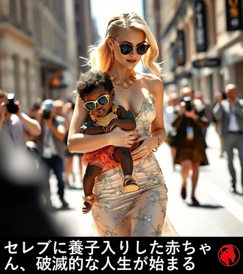 セレブに養子入りした赤ちゃん、破滅的な人生が始まる