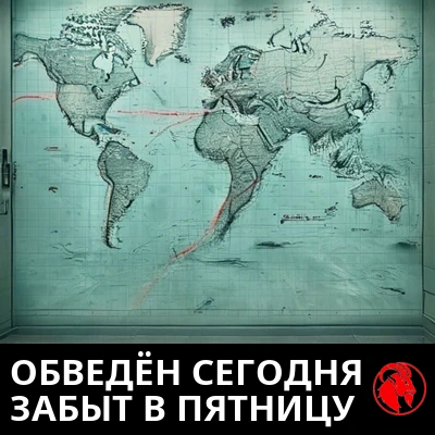 Навигационная карта на стене государственного кабинета с морским каналом, обведённым красным кружком. Подпись: Сегодня обводят, в пятницу забывают