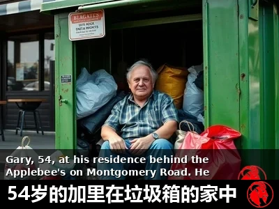 Gary在他的垃圾箱家中