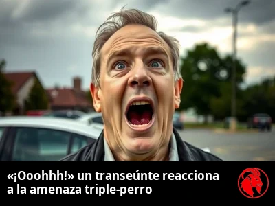 Encargado de aparcamiento con expresión de horror creciente