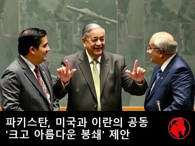 적대적인 두 외교관 사이에서 손짓하는 파키스탄 외무장관