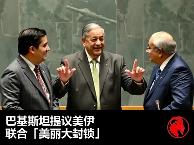 巴基斯坦外长在两位敌对外交官之间打手势