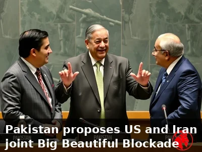 Pakistani foreign minister gesturing between two hostile diplomats