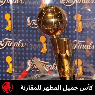 كأسٌ أنيق المظهر للمقارنة، كأس بطولة NBA لاري أوبراين