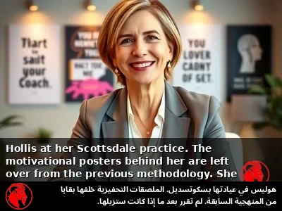بريندا هوليس في مكتبها