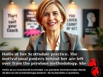 Brenda Hollis en su despacho