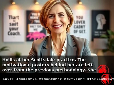 オフィスでのブレンダ・ホリス