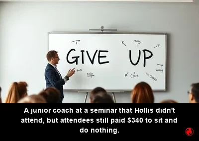A junior coach at a seminar Hollis didn't attend