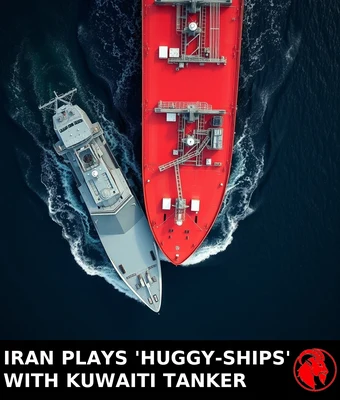 IRAN PLAYS 'HUGGY-SHIPS' WITH KUWAITI TANKER