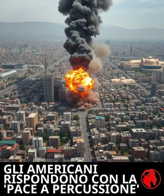 GLI AMERICANI RISPONDONO CON LA 'PACE A PERCUSSIONE'