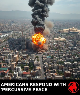 AMERICANS RESPOND WITH 'PERCUSSIVE PEACE'